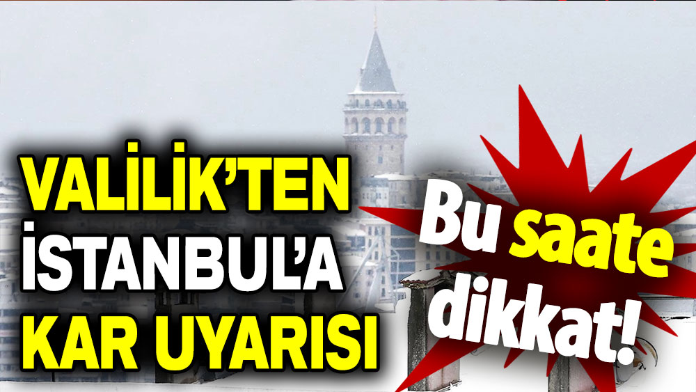 İstanbul Valisi Ali Yerlikaya: Saat 17'den itibaren trafiğe çıkmayalım
