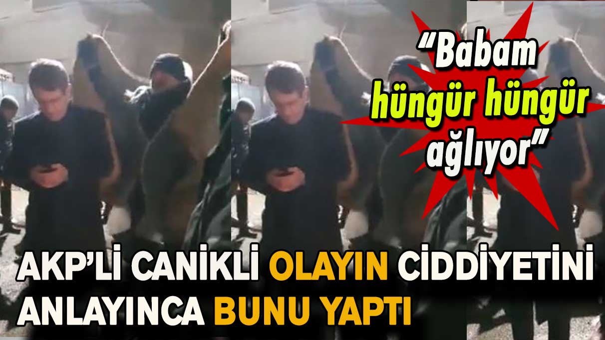 AKP’li Canikli olayın ciddiyetini anlayınca bunu yaptı!