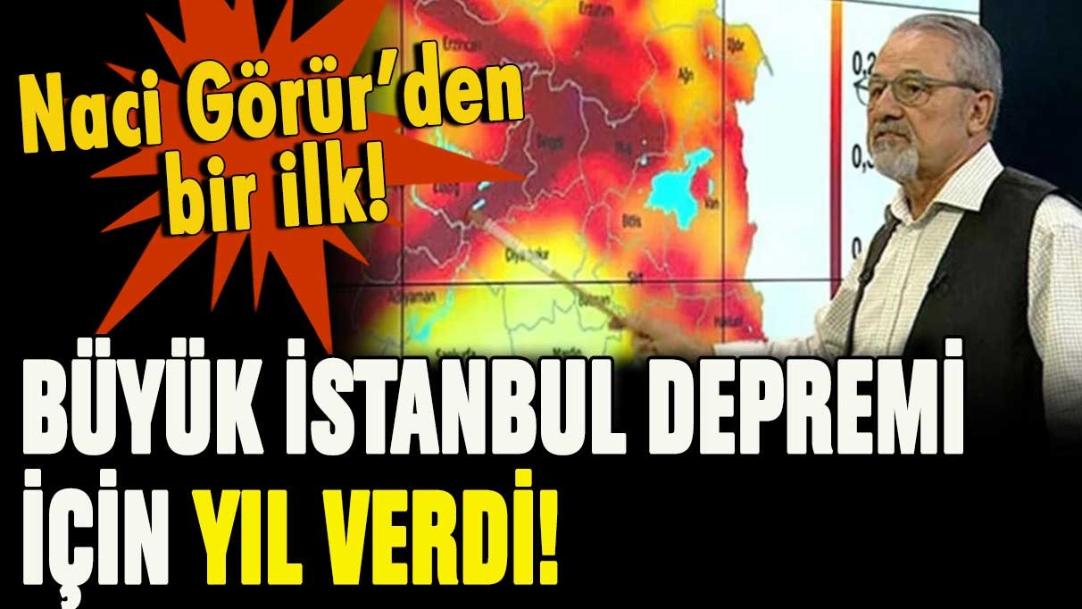 Naci Görür İstanbul depremi için ilk kez yıl verdi!