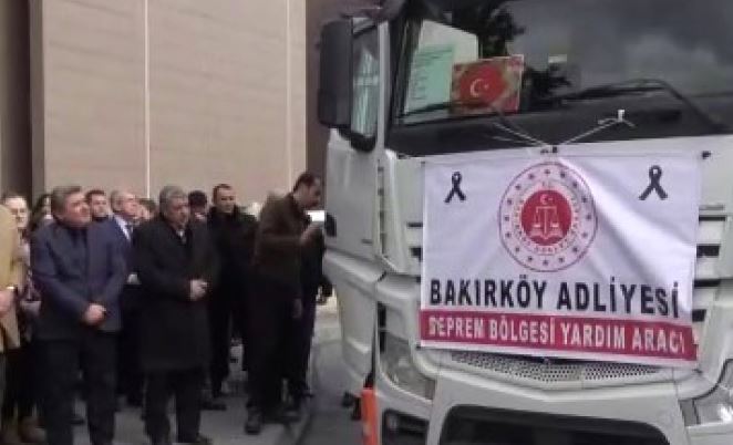 Bakırköy Adliyesi'nden felaketin yaşandığı bölgeye yardım kolileri yola çıktı
