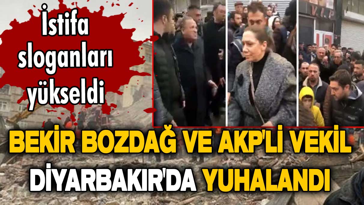 Bakan Bekir Bozdağ ve AKP'li vekil, Diyarbakır'da yuhalandı