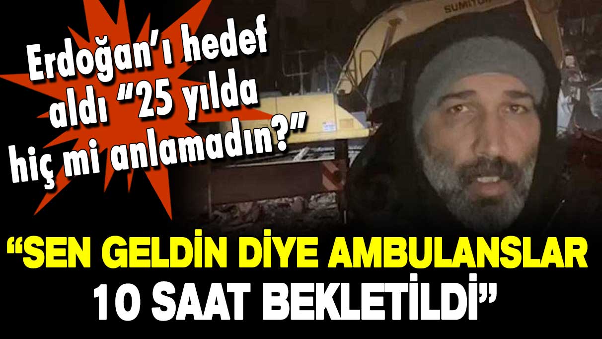 Barış Atay'dan Erdoğan'a sitem: 2 dakika konuşacaksın diye ambulanslar bekletildi!
