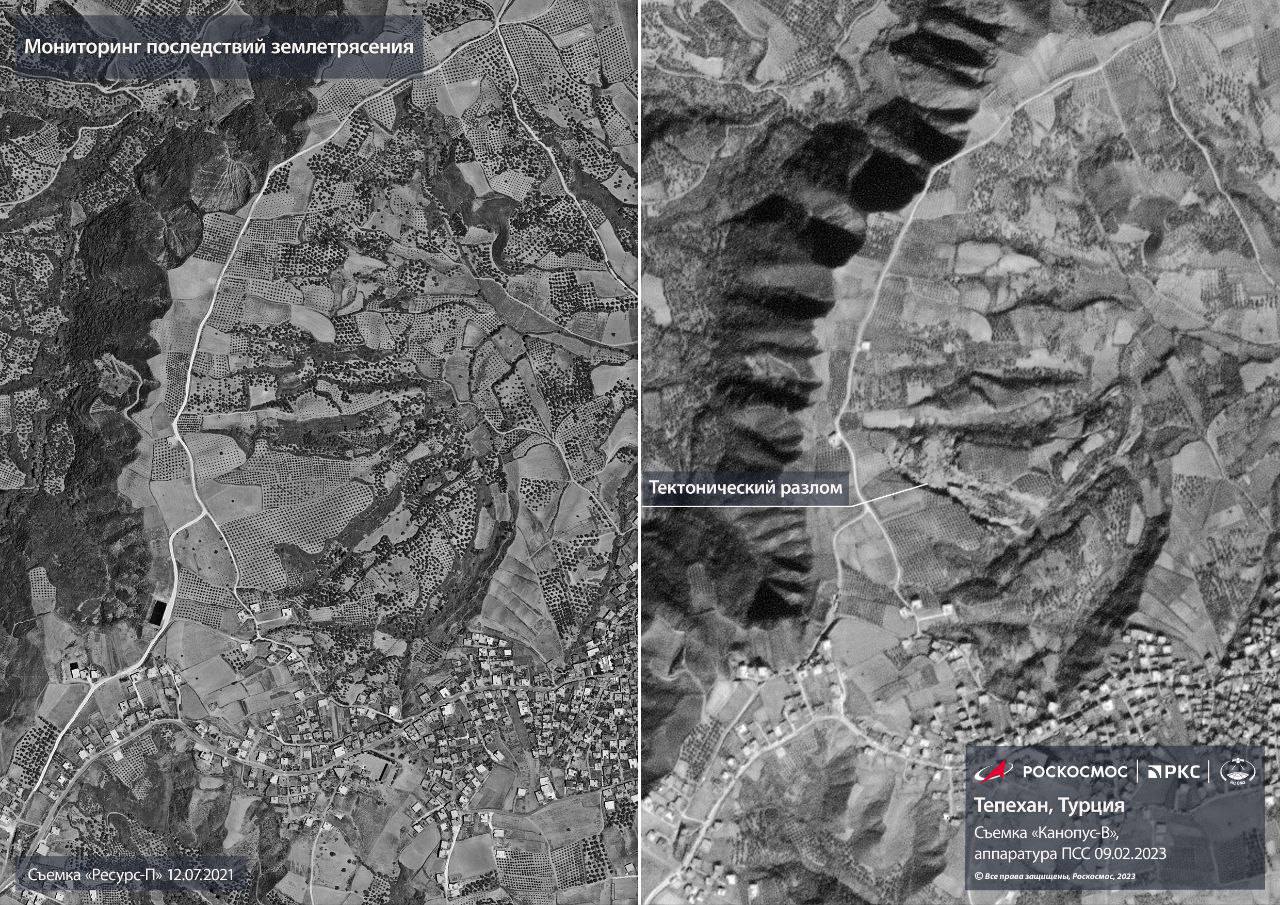 Rusya, Türkiye'deki depremleri uzaydan görüntüledi