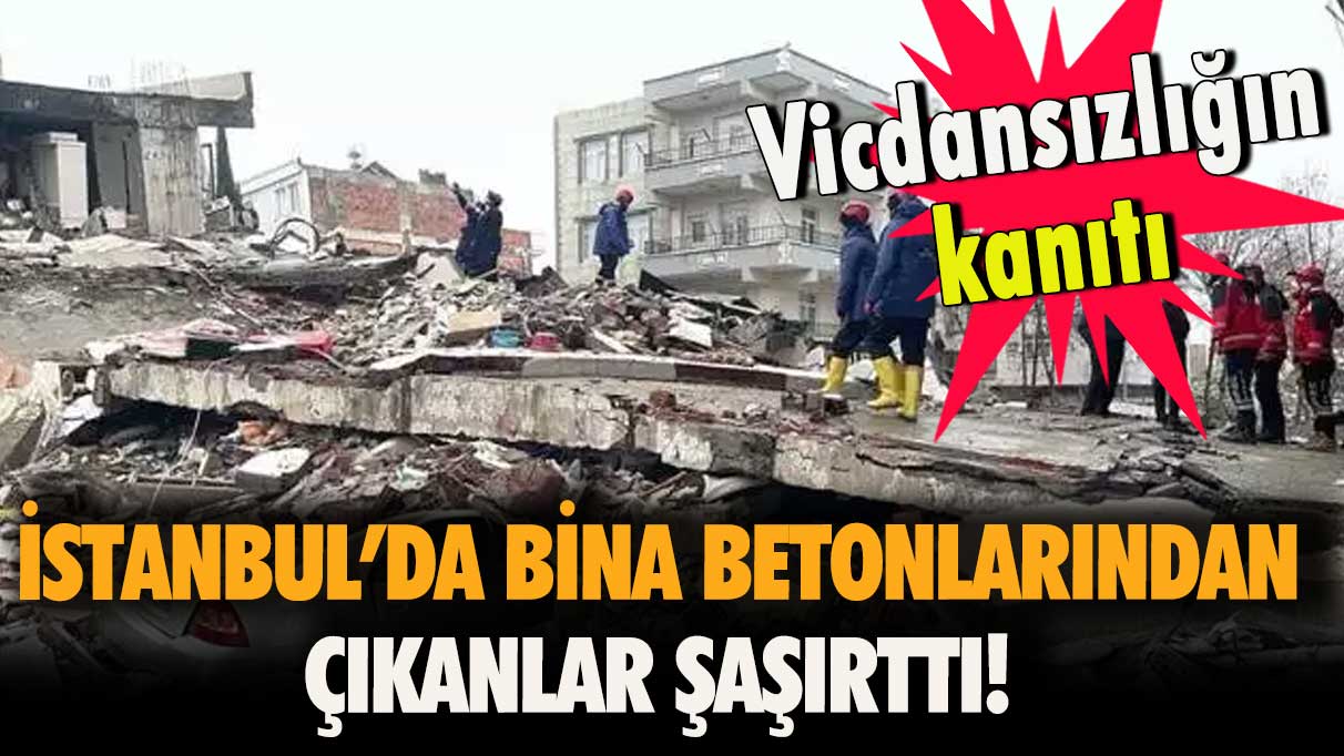 İstanbul’da bina betonlarından çıkanlar şaşırttı! “Yok artık bu kadar da olmaz” dedirtti