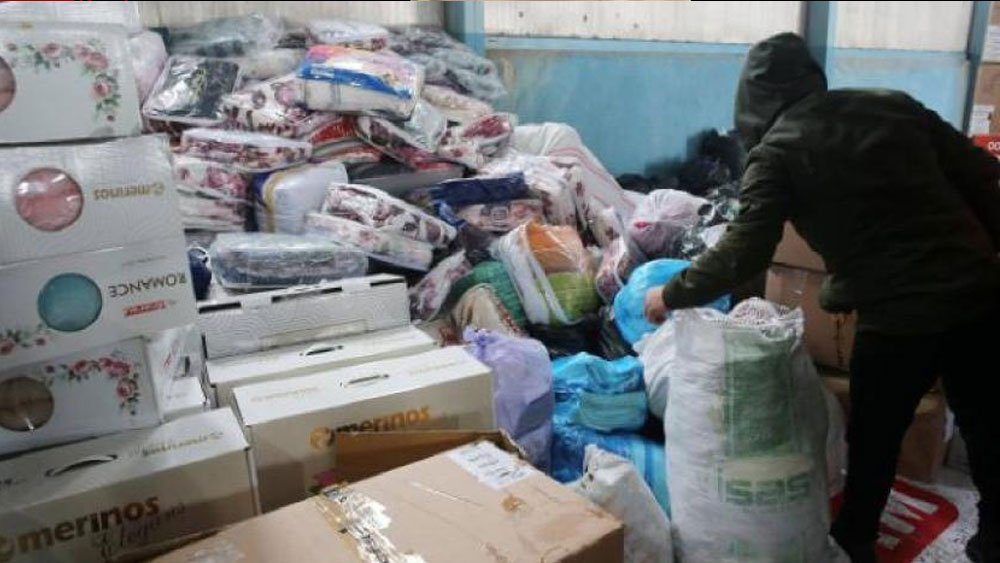 Yardım malzemelerini markete satan TIR şoförü tutuklandı