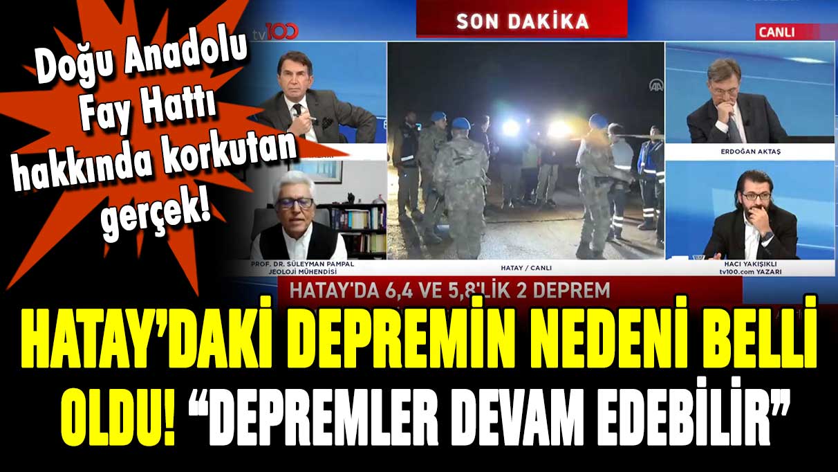 Prof. Dr. Süleyman Pampal: Hatay'daki depremin neden yaşandığını tv100'e açıkladı