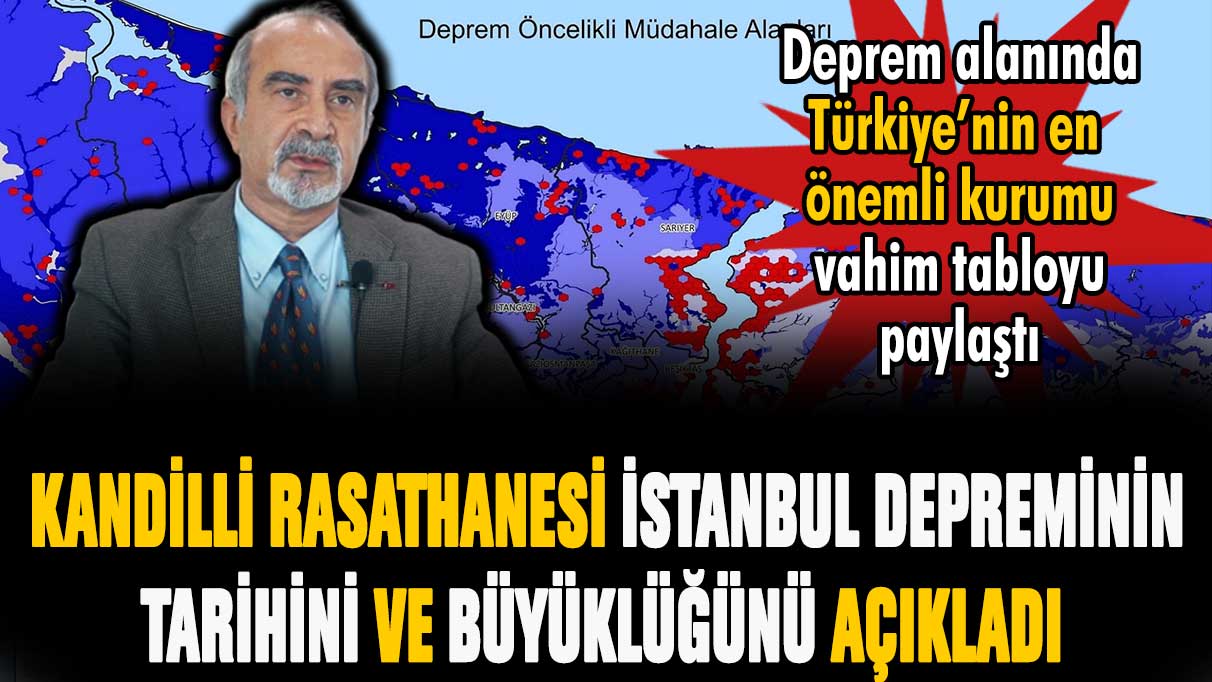 Kandilli Rasathanesi beklenen İstanbul depreminin tarihini açıkladı!