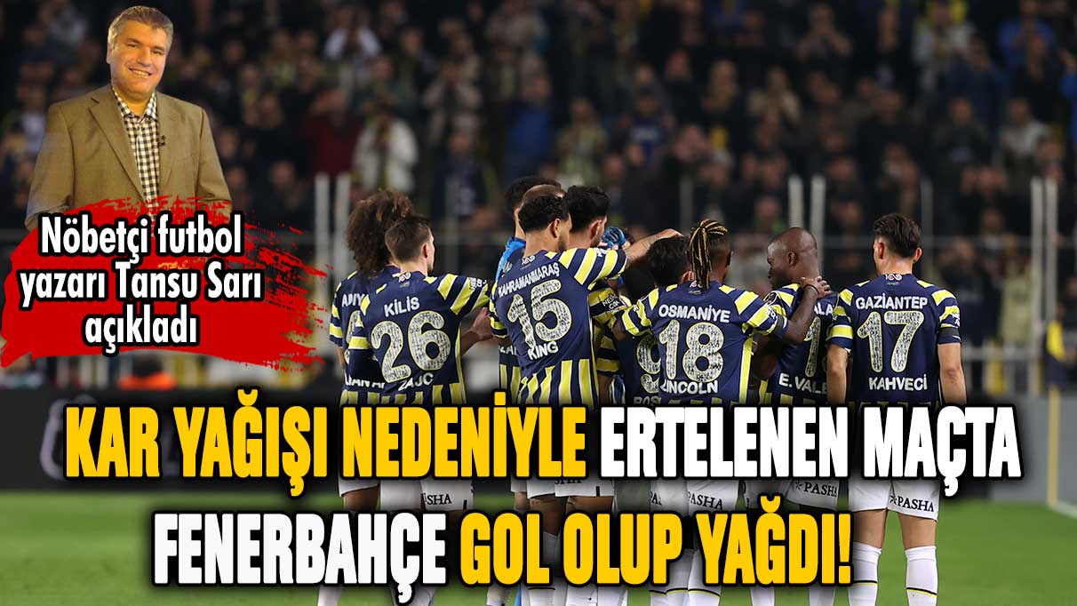 Fenerbahçe'den Konya'ya dört dörtlük tarife!