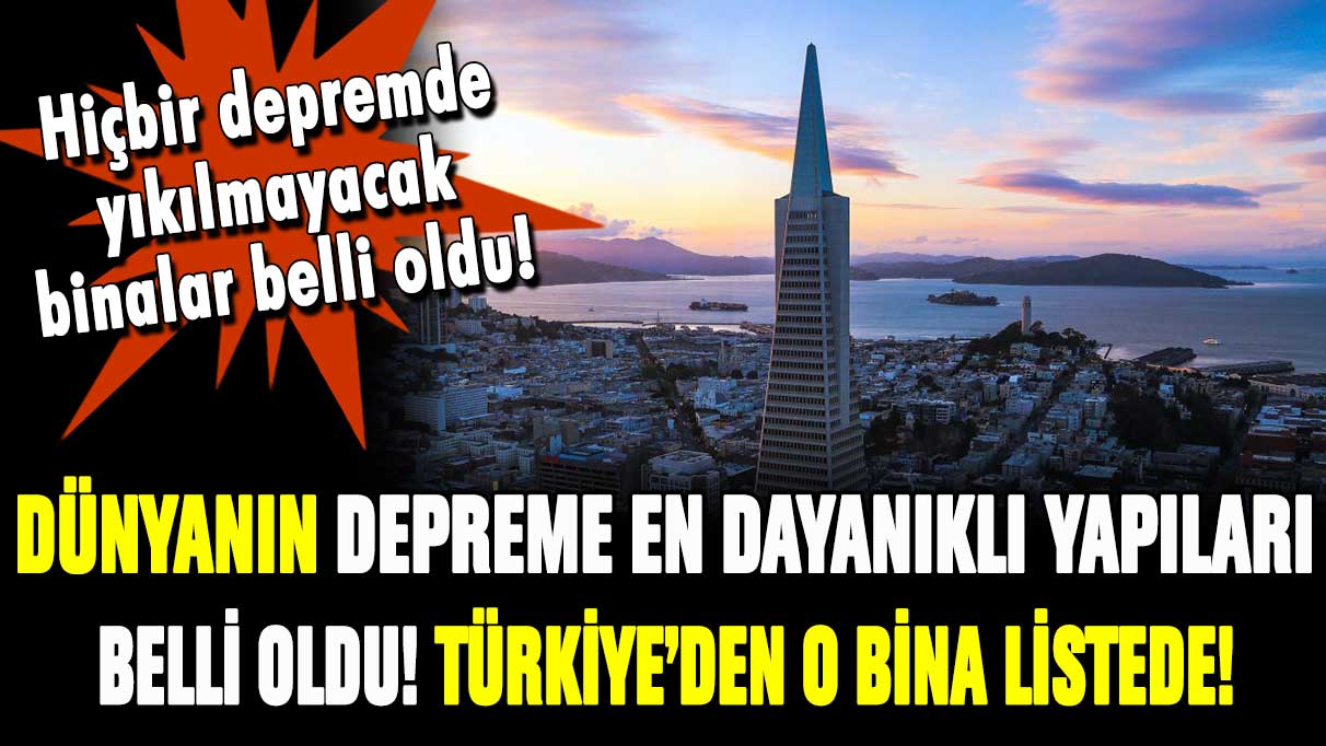 Dünyanın depreme en dayanıklı yapıları açıklandı! Türkiye'den listeye giren yer şaşırttı