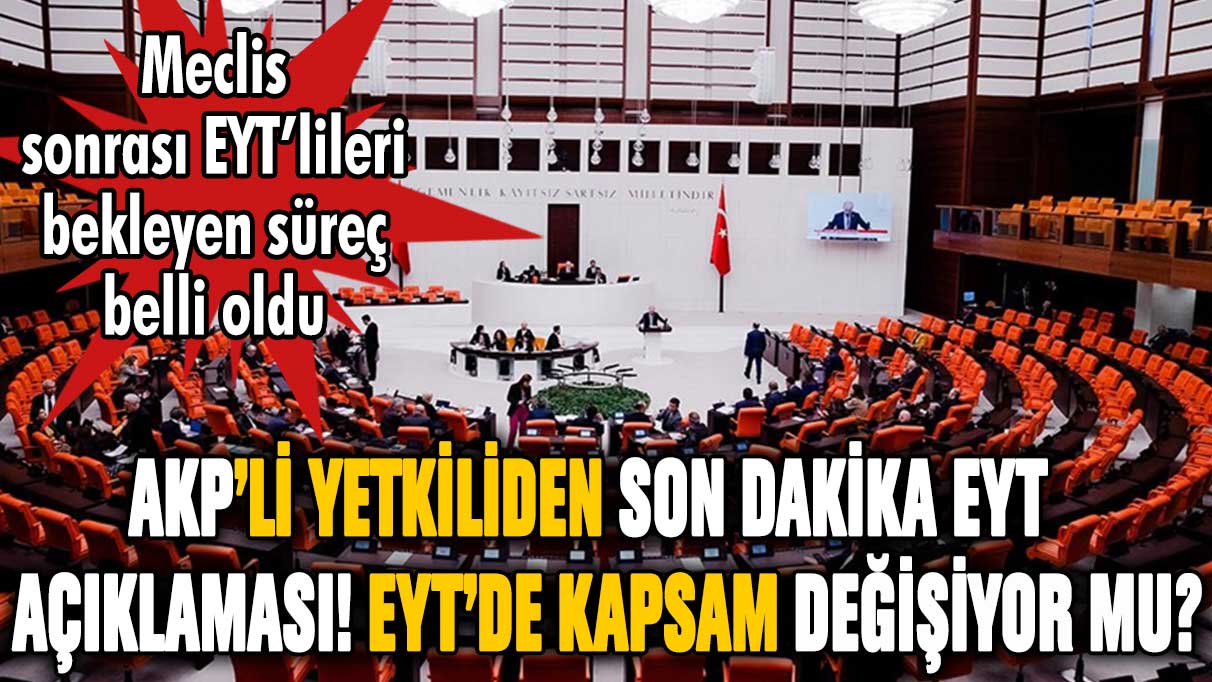 AKP'li yetkiliden son dakika EYT açıklaması! Başvurular böyle yapılacak