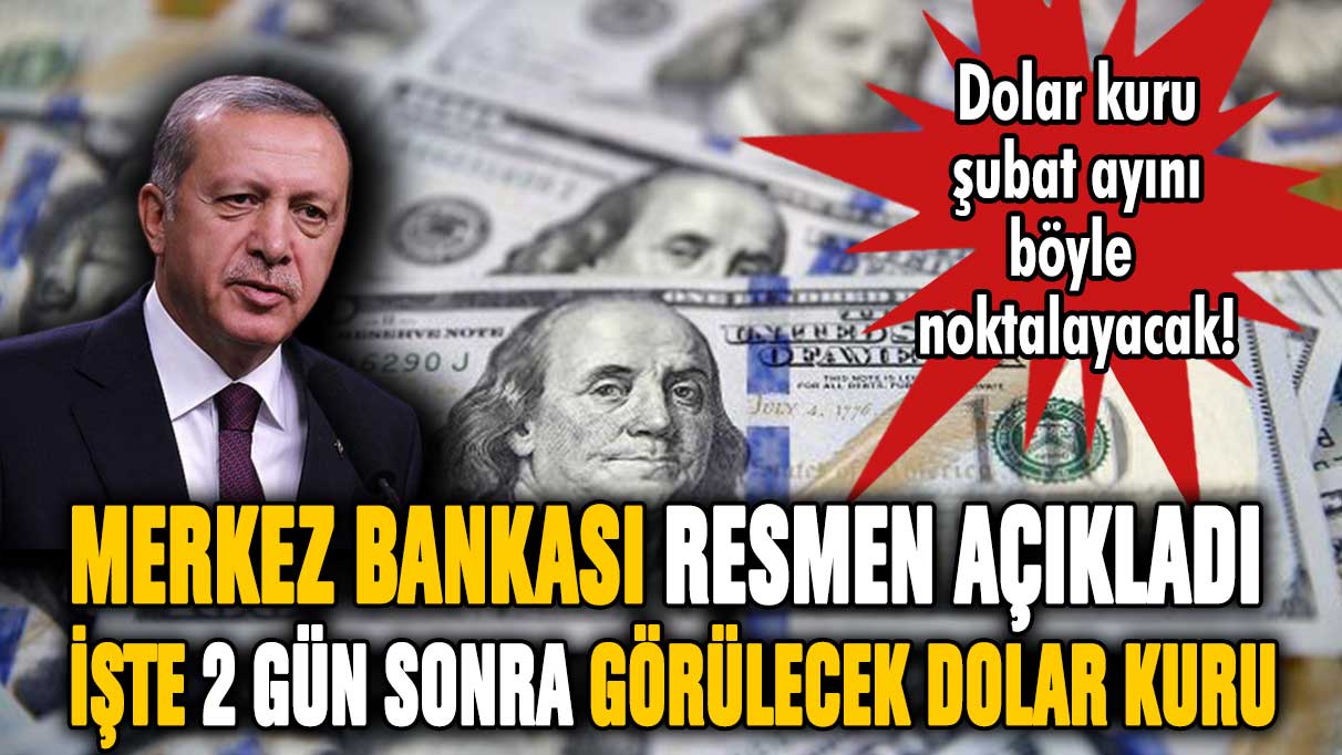 Merkez Bankası resmen açıkladı: İşte 2 gün sonra görülecek dolar kuru!