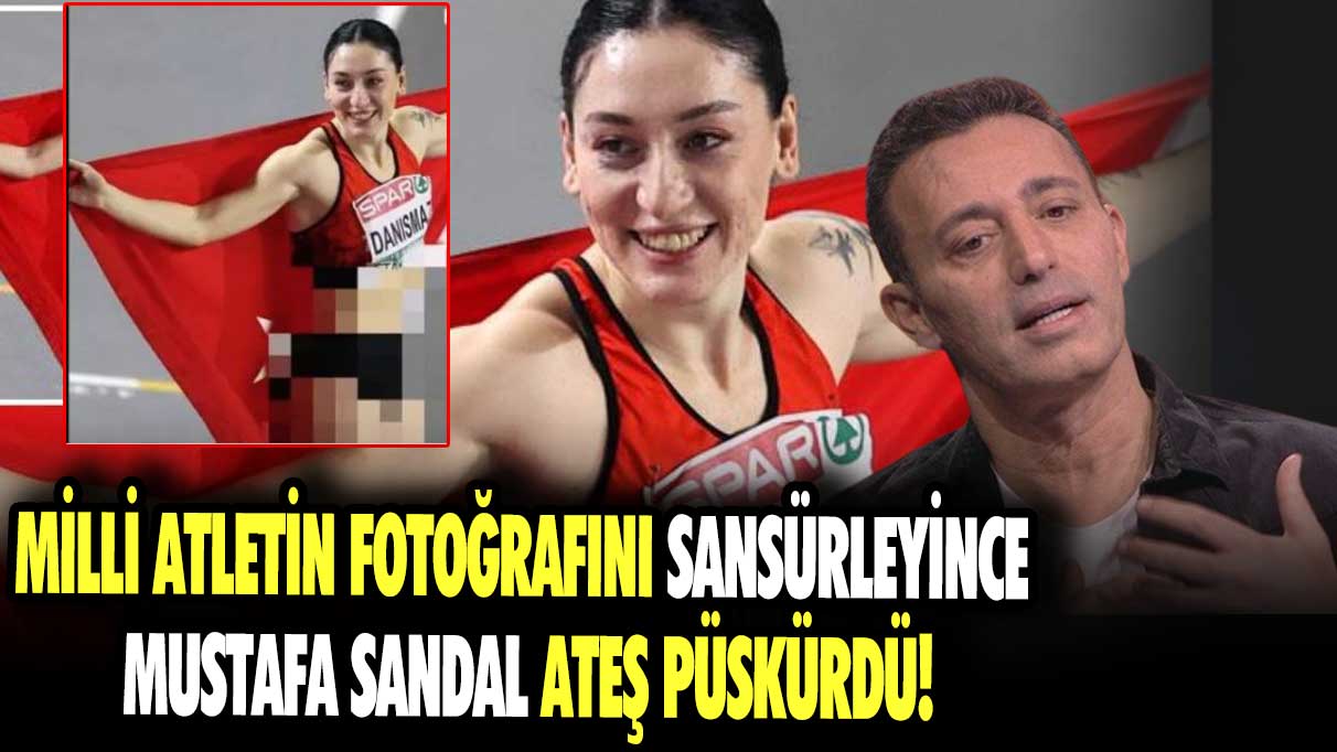 Milli atletin fotoğrafını sansürleyince Mustafa Sandal ateş püskürdü!