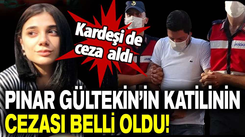 Kardeşi de ceza aldı: Pınar Gültekin'in katilinin cezası belli oldu!