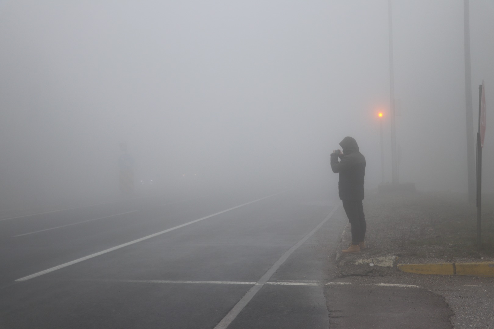 Bolu Dağı'nda yoğun sis: Görüş mesafesi 10 metreye düştü!