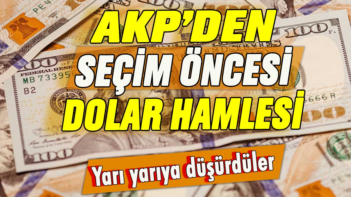 AKP'den seçim öncesi flaş dolar adımı: Resmen yarı yarıya düşürdüler