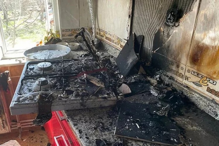 Keşan'da yangın: 1 kişi yaralandı