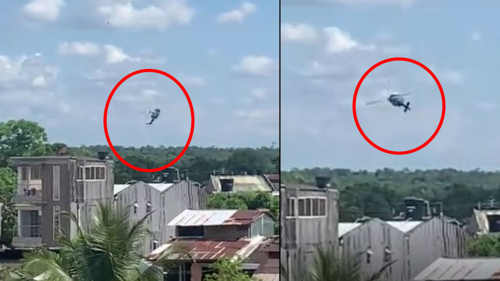 Askeri helikopter kameralar önünde yere çakıldı: 4 asker öldü