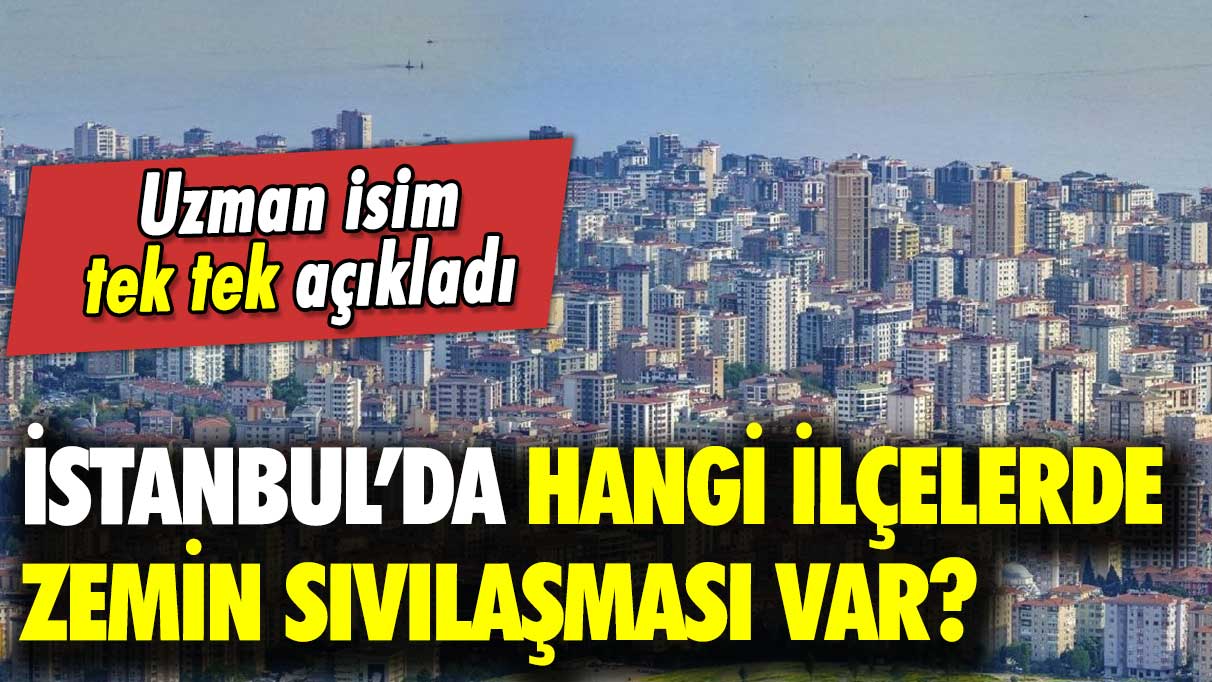Uzman isim tek tek açıkladı: İstanbul’da hangi ilçelerde zemin sıvılaşması var?