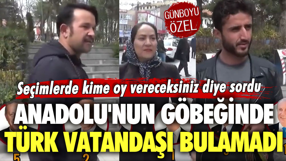 Seçimlerde kime oy vereceksiniz diye sordu! Anadolu'nun göbeğinde Türk vatandaşı bulamadı