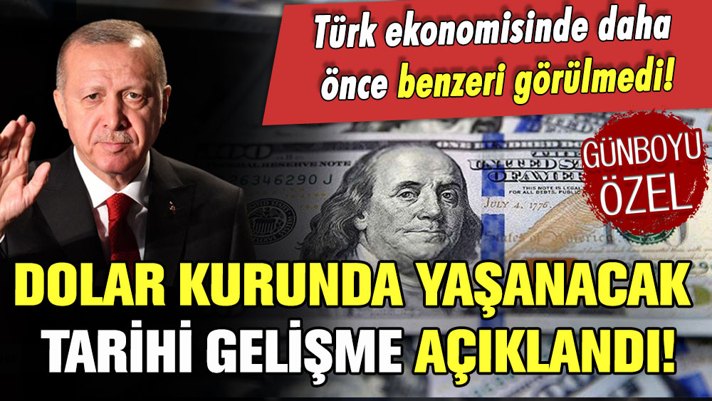 Dolarda yaşanacak tarihi gelişme! Türk ekonomisinde bir ilk olacak