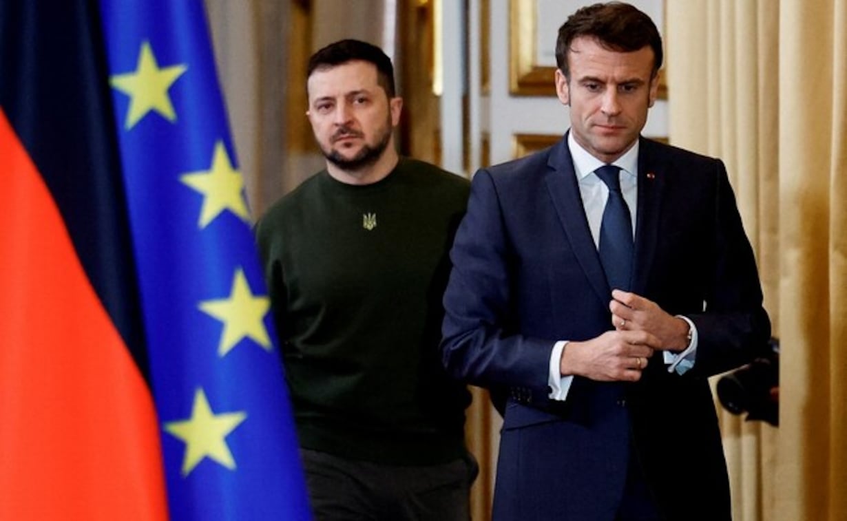 Zelenskiy, Fransa Cumhurbaşkanı Macron ile 'barış formülünü' görüştü