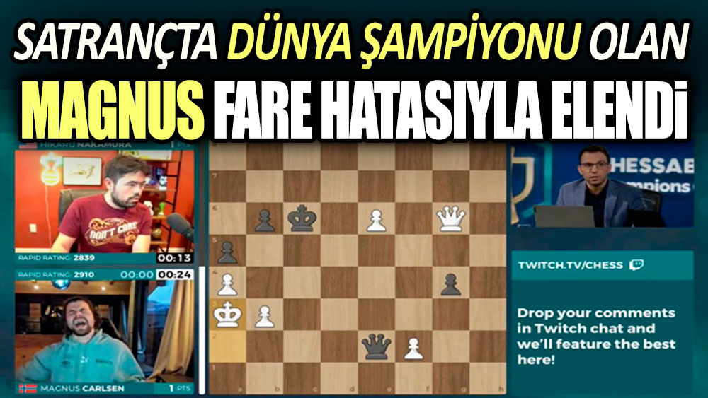 Satrançta dünya şampiyonu olan Magnus fare hatasıyla elendi
