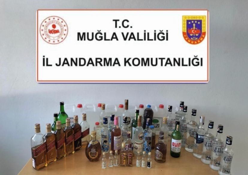 Muğla'da kaçak içki operasyonu: 3 gözaltı