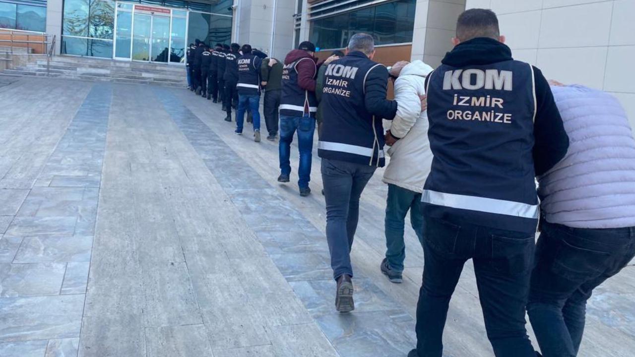 Manisa ve İzmir'de suç örgütüne operasyon: 38 gözaltı