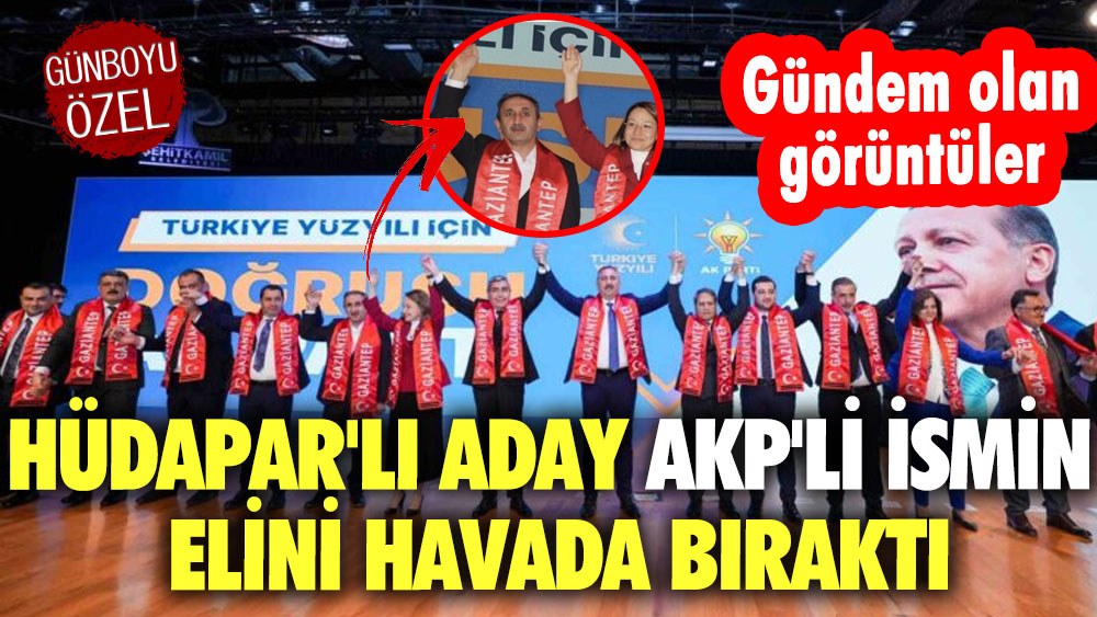 HÜDAPAR'lı aday AKP'li ismin elini havada bıraktı! Gündem olan görüntüler