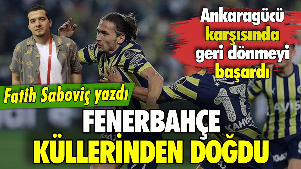 Fatih Saboviç yazdı: Fenerbahçe küllerinden doğdu