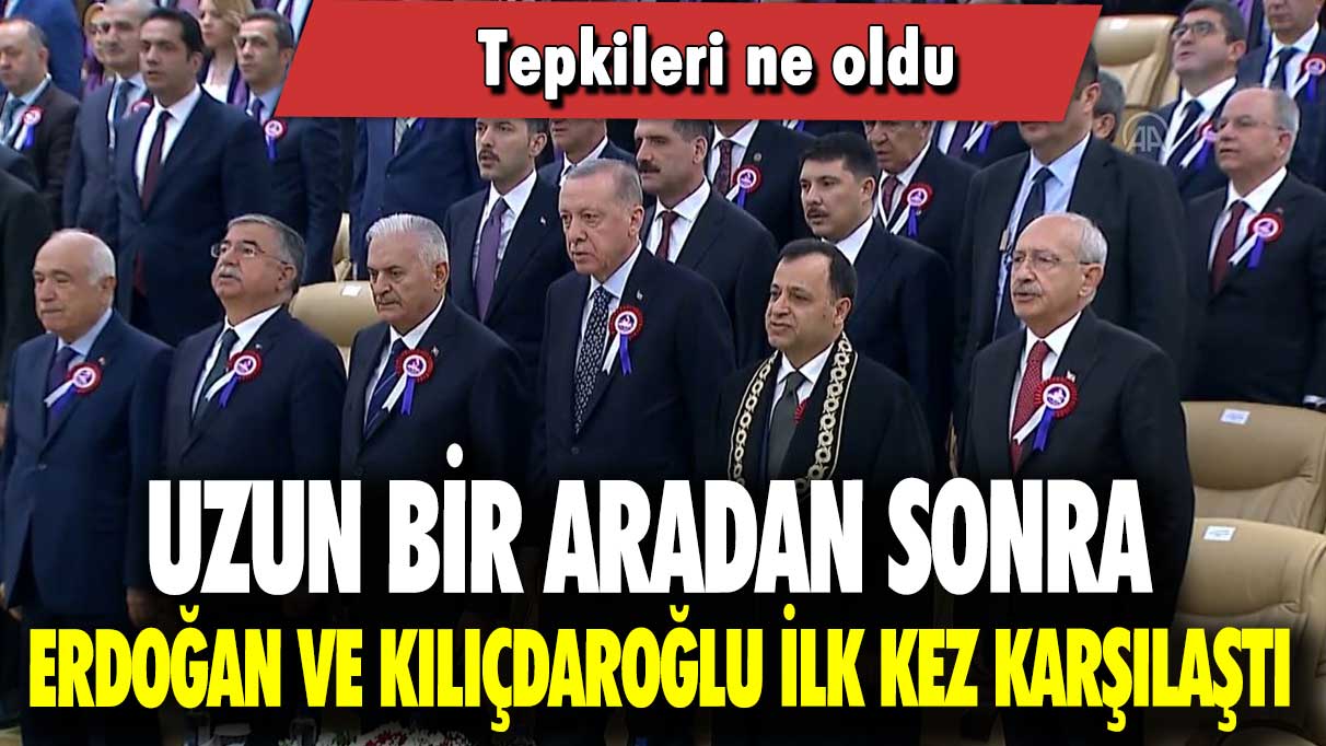 Uzun bir aradan sonra Erdoğan Ve Kılıçdaroğlu ilk kez karşılaştı: Tepkileri ne oldu