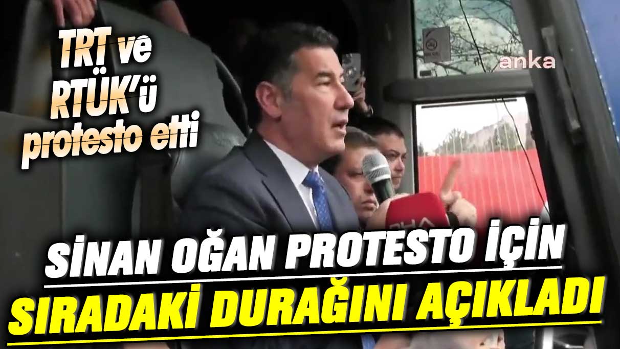 TRT ve RTÜK'ü protesto eden ATA İttifakı Cumhurbaşkanı Adayı Sinan Oğan sıradaki durağını açıkladı