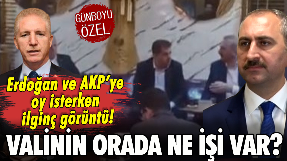 Gaziantep'te ilginç görüntü: AKP propagandasında Valinin ne işi var?
