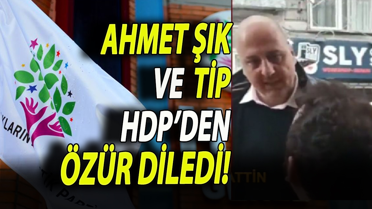 Ahmet Şık ve TİP HDP’den özür diledi