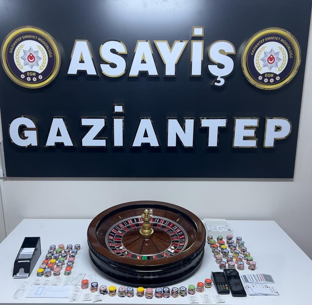 Gaziantep'te kumar operasyonu: 10 gözaltı