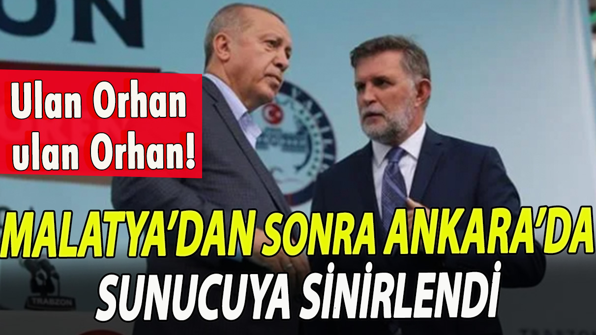 AKP'li Cumhurbaşkanı Erdoğan, Malatya’dan sonra Ankara’da sunucuya sinirlendi