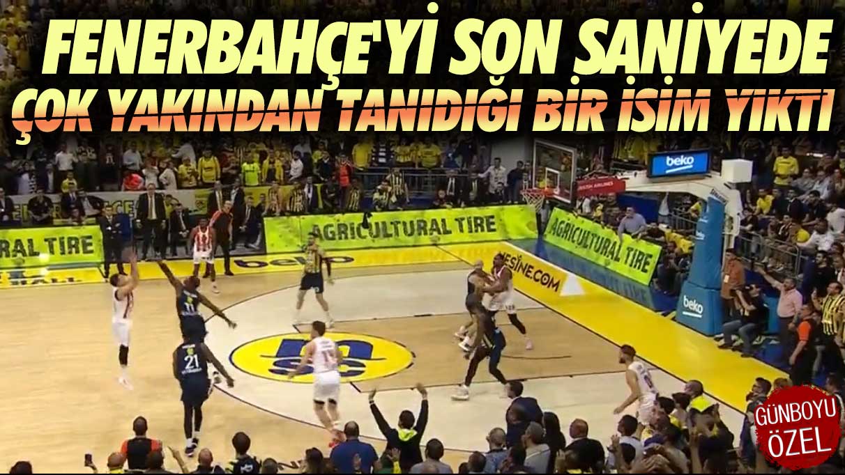 Kostas Sloukas Fenerbahçe'yi son saniyede yıktı