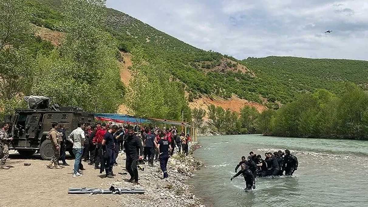 Munzur Çayı'nda kaybolan 3 kişiden 1'nin cansız bedeni bulundu