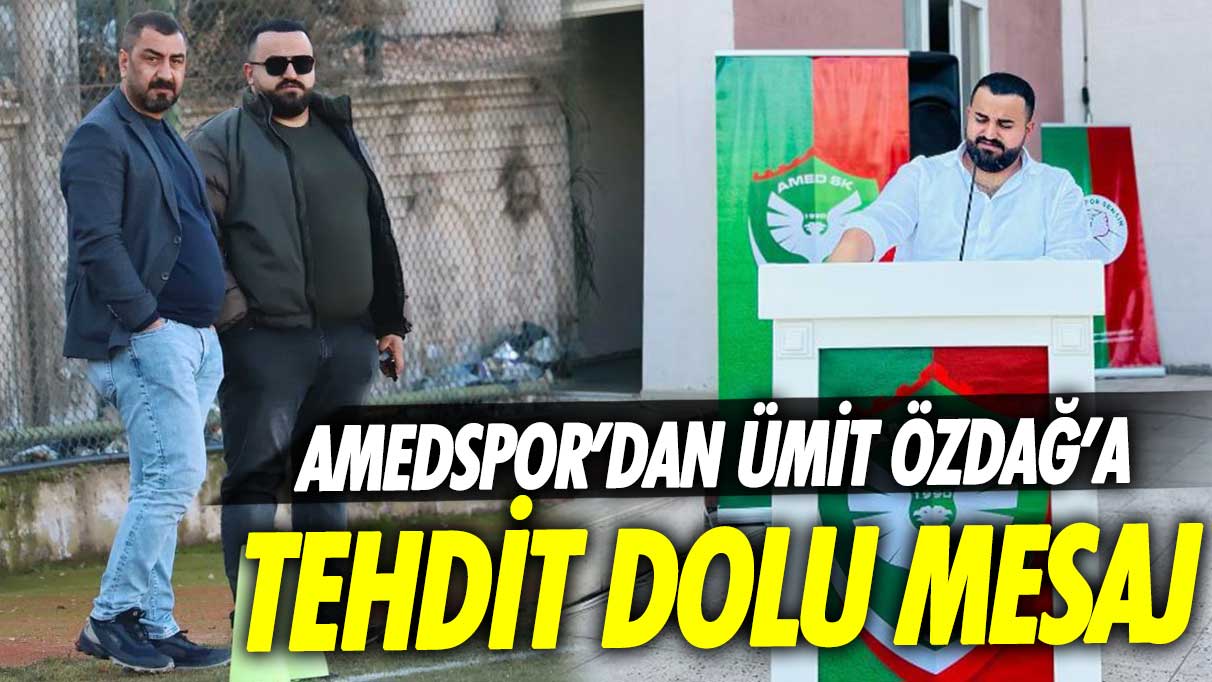 Amedspor Başkan Vekili Ömer Elaldı'dan Zafer Partisi lideri Ümit Özdağ'a tehdit dolu mesaj