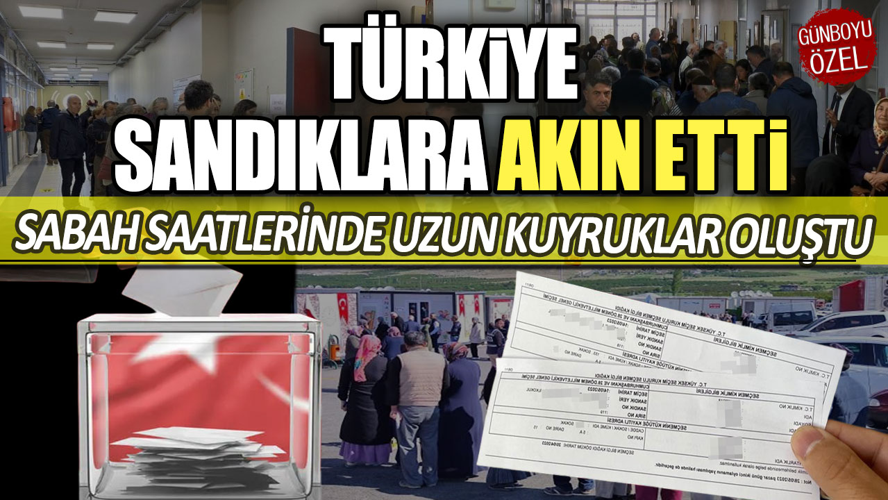 Türkiye sandık başında: Seçmenler uzun kuyruk oluşturdu