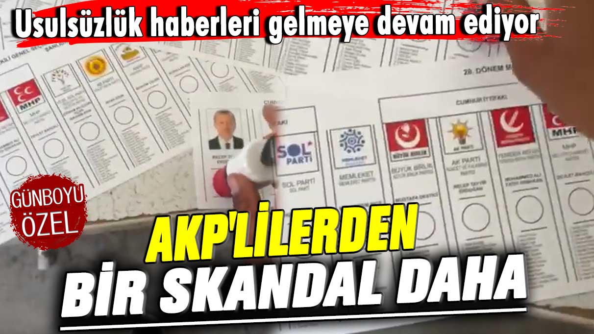 Usulsüzlük haberleri gelmeye devam ediyor! AKP'lilerden bir skandal daha