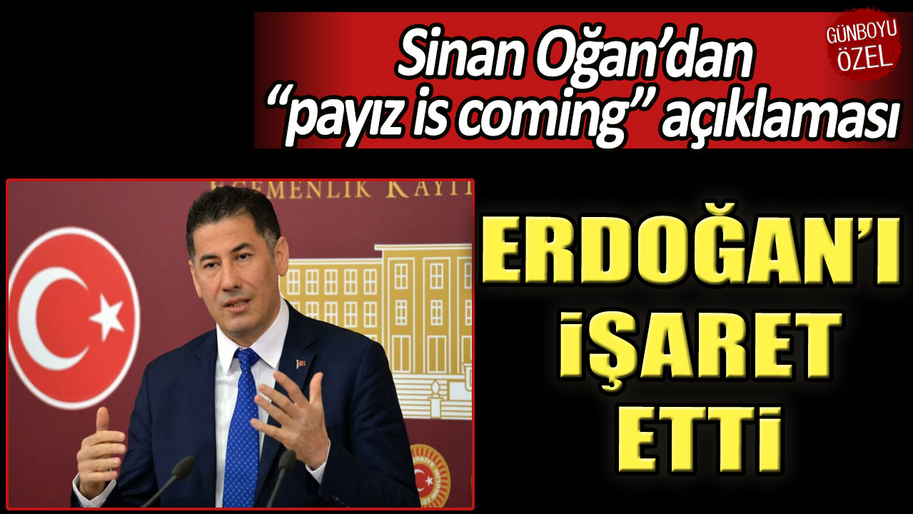 Sinan Oğan, 'Payız is coming' açıklaması: Erdoğan'ı işaret etti!