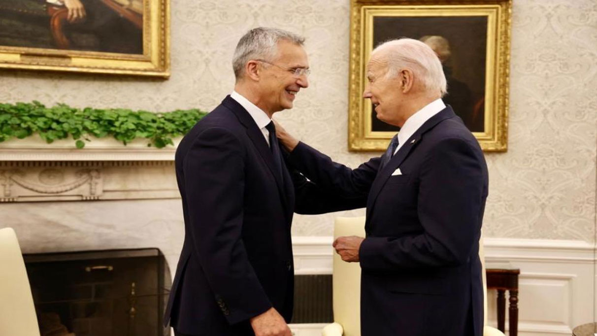 Biden, NATO Genel Sekreteri Stoltenberg ile Beyaz Saray’da bir araya geldi