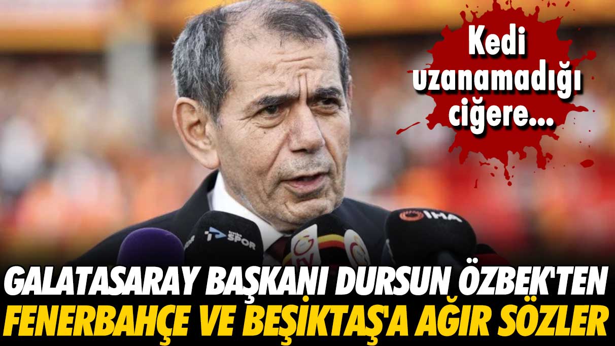 Dursun Özbek'ten Fenerbahçe ve Beşiktaş'a ağır sözler