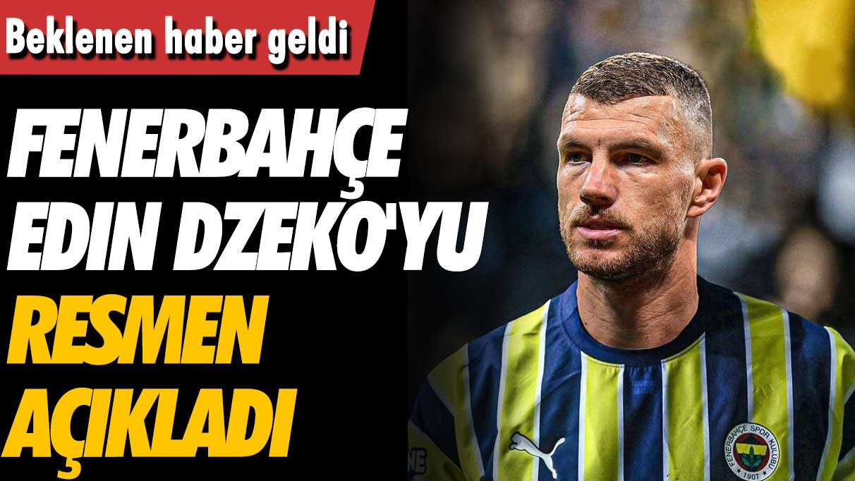 Fenerbahçe Edin Dzeko'yu resmen açıkladı