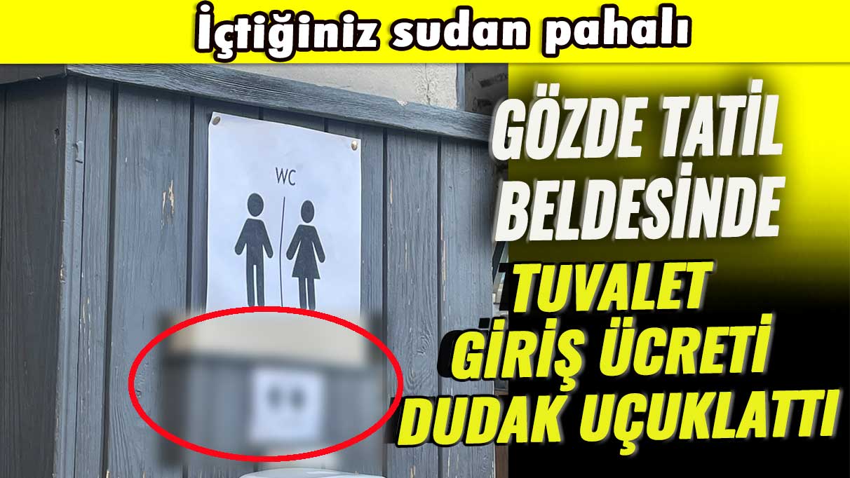 Gözde tatil beldesinde tuvalet giriş ücreti dudak uçuklattı: İçtiğiniz sudan pahalı