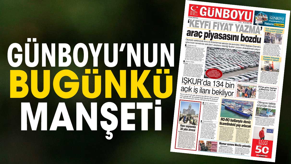 2 Temmuz Günboyu Gazetesi