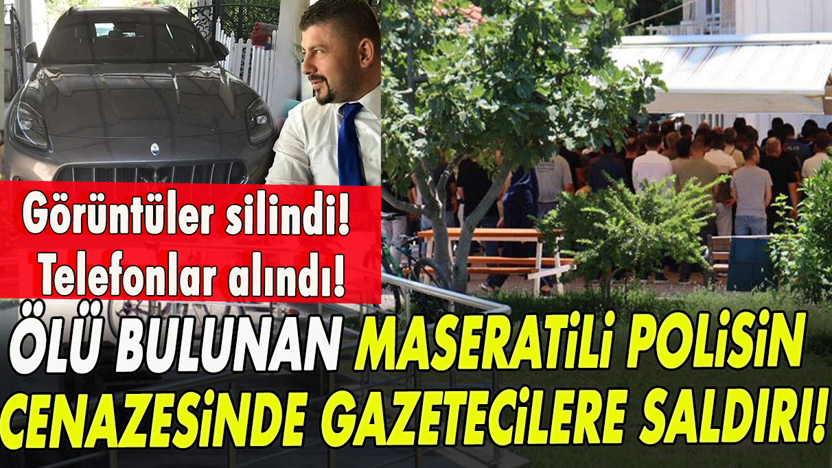 Ölü bulunan Maseratili polisin cenazesinde gazetecilere saldırı!