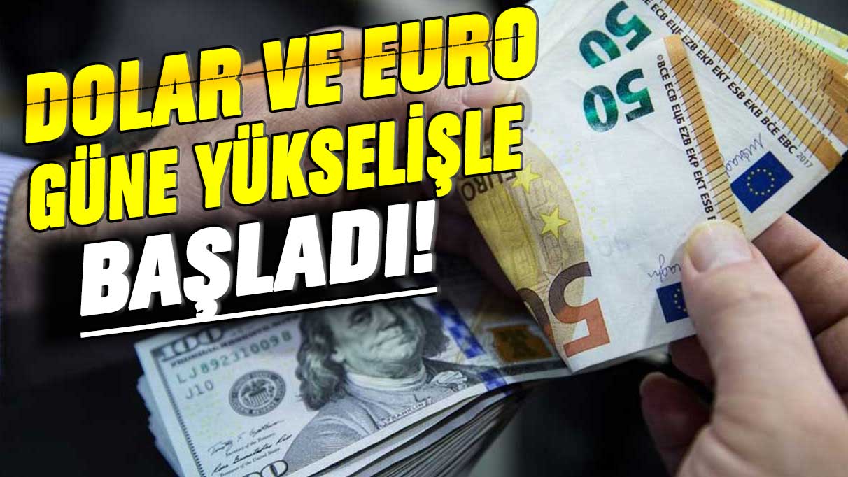 Dolar ve euro güne yükselişle başladı!