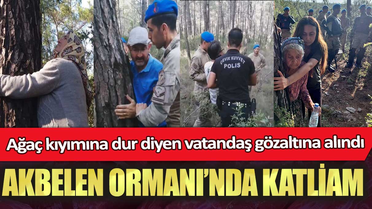Akbelen Ormanı’nda katliam: Ağaç kıyımına dur diyen vatandaş gözaltına alındı